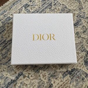 Dior Textured White Box with Gold Logo